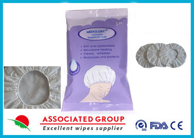 Hair washed Healthy Rinseless Shampoo Cap In No Water Condition Microwaveable