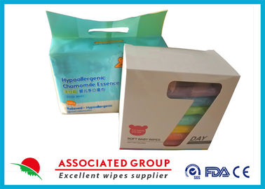 Small Package Baby Cleaning Wipes 45gsm Plain Spunlace With White Color