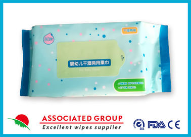 Dual - Purpose Natural Baby Wipes Eco Friendly With Spunlace Nonwoven Fabric