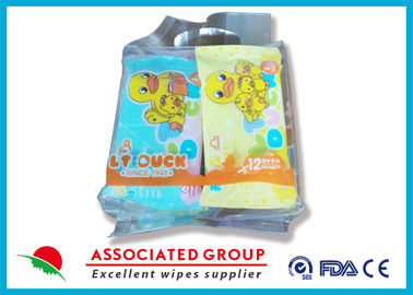 Colorful Cartoon Baby Wet Wipes Small Packing Customized Logo GS-BWW009