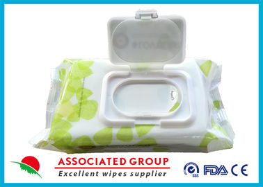 Plant Based Material Adult Wet Wipes Hypoallergenic Flushable Pre Moistened Cleansing Cloths