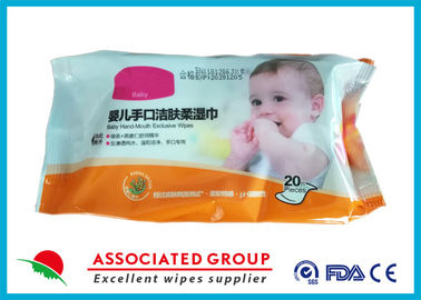 Household Baby Wet Wipes Nonwoven Fabric Baby Hand / Mouth Exclusive Tissue