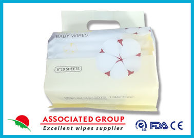 Organic Natural Cotton Baby Wipes Biodegradable Fiber Superior Absorption