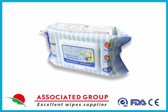 Extra Thick Pure Cotton Baby Wet Tissues Aloe Vera Extract Eco-Friendly
