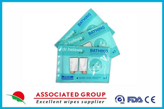 Ultra Soft Wet Wash Gloves Impregnated On Both Sides With A Cleansing Lotion