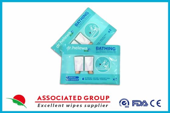 Ultra Soft Wet Wash Gloves Impregnated On Both Sides With A Cleansing Lotion