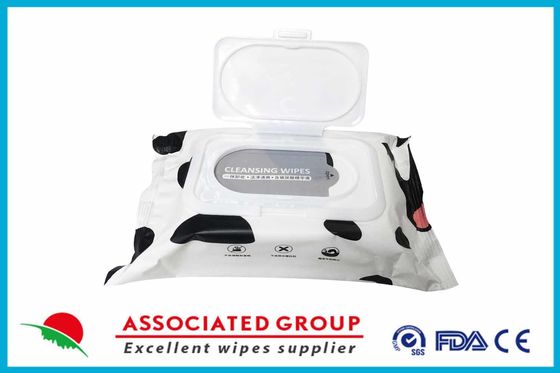 Moisturizing Cotton Makeup Remover Wipes, Added Milk Essence, Clean And Refreshing