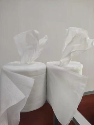 45g Double Layer Dry Wipes Roll Made By Mesh Spunlace Nonwoven Fabrics