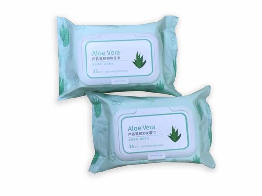 Aloe Vera Mild Makeup Remover Wet Wipes No Alcohol No Fluorescent