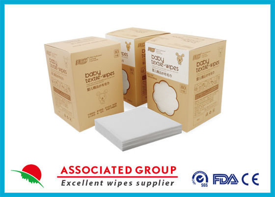 Chemical Free Baby Dry Wipes Boxes 100% Natural Fibers Good Water Absorption