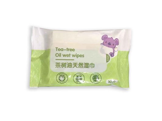 Import Natural Tea Tree Oil Wet Wipes Skin Moisture No Alcohol Fresh Fragrance
