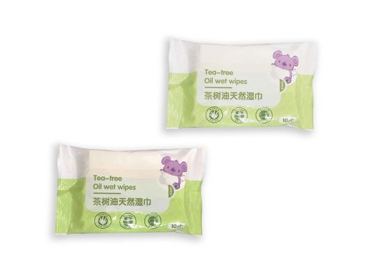 Import Natural Tea Tree Oil Wet Wipes Skin Moisture No Alcohol Fresh Fragrance