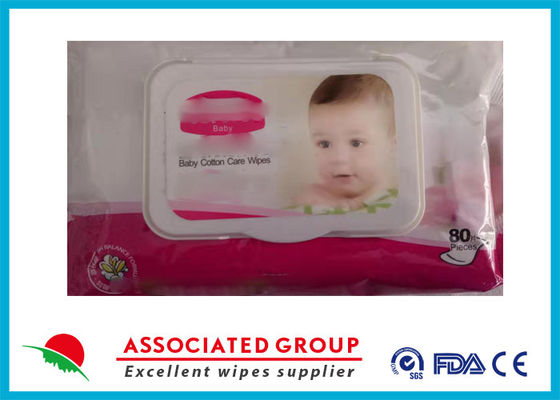 ODM  20*15cm Latex Free Baby Wet Wipes Rayon Spunlace Material