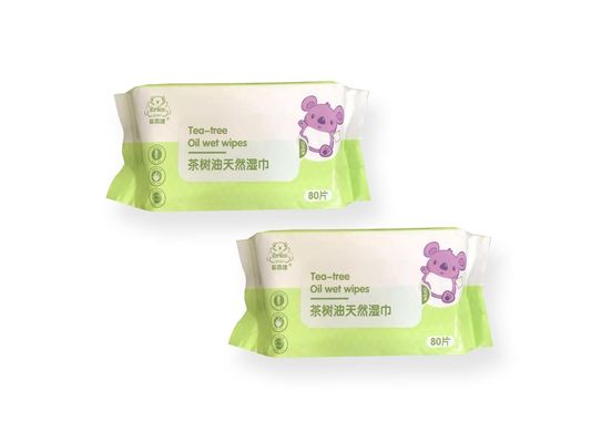 Natural Tea Tree Oil Baby Adult Wet Wipes Aloe Vera Extract Moisture