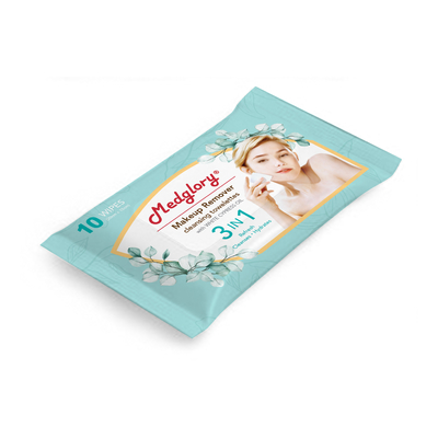 10pcs Makeup Remover Wipes Mixed Skin Lime Detoxifying Cleansing Soothing