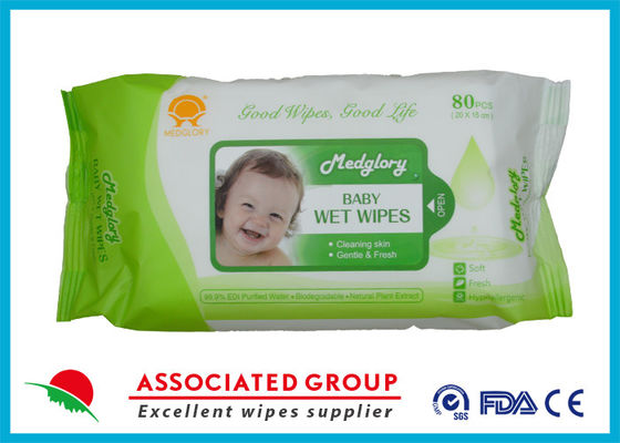 Medglory Doğal Malzemeler Hipolerjenik Bebek Islak Menekşeleri Cilt Temizliği İçin