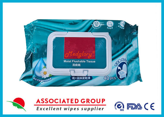 Flushable Toilet Wet Wipes (3 X 40 Sayım) ∙ ∙ Bitki Basılı Lifelerden Yapılmış ∙ ∙ ∙ Camomile ve Pırasa Ekstraksi ile Karıştırılmış