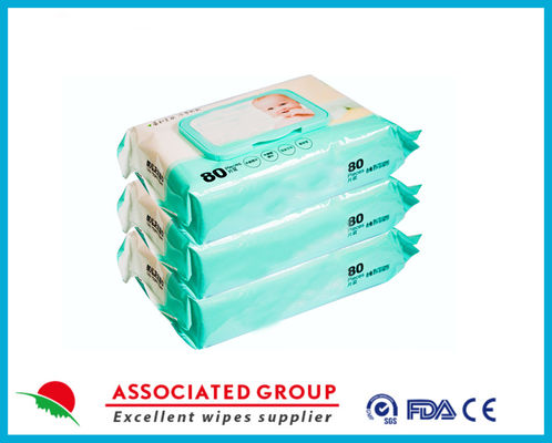Plastiksiz Kokusuz Hipoalerjenik Bebek Islak Menekşeleri Hassas Ciltler İçin %99.9 Su Temelli